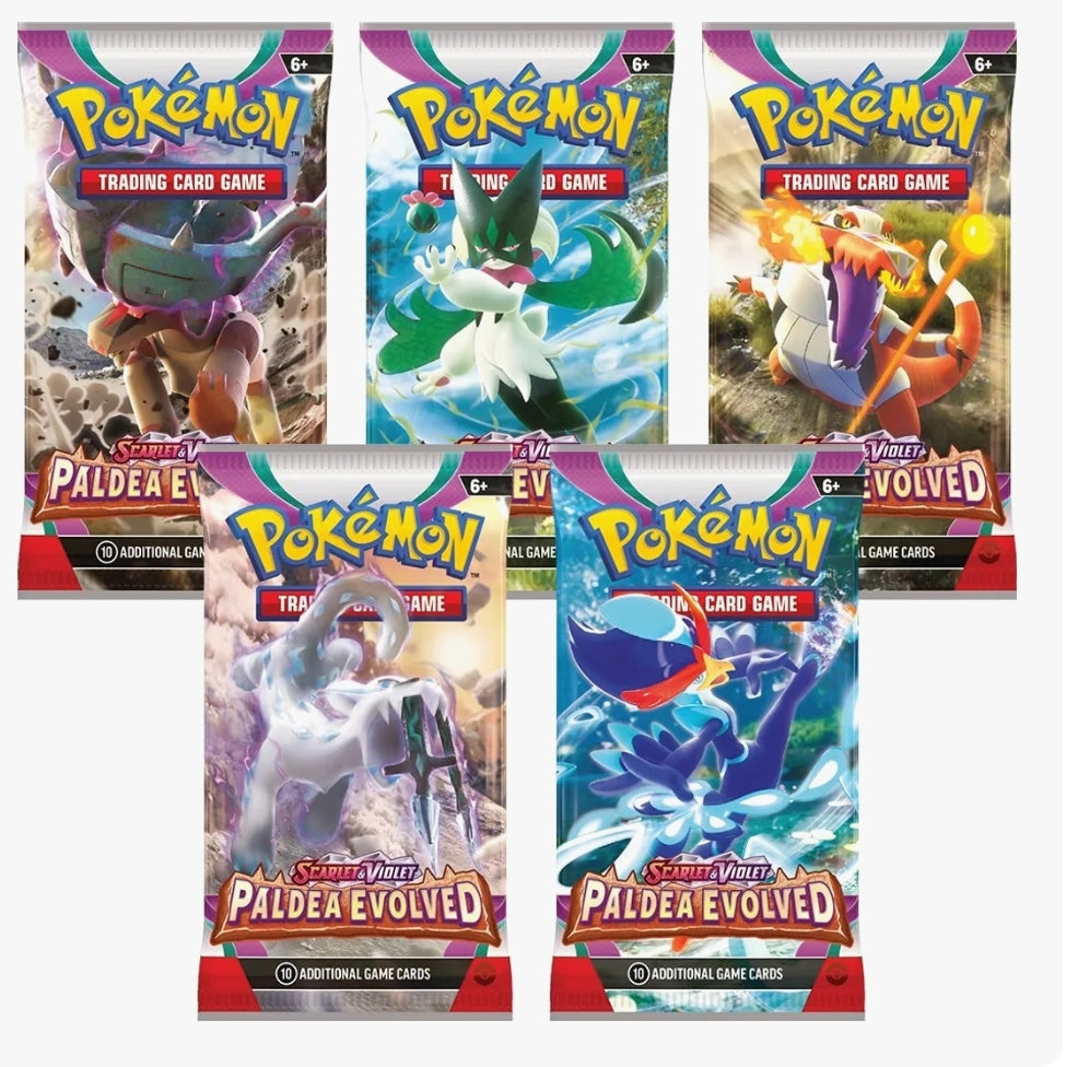 Pokemon: Scarlet & Violet - Paldea Evolved (5-Pack Bundle)