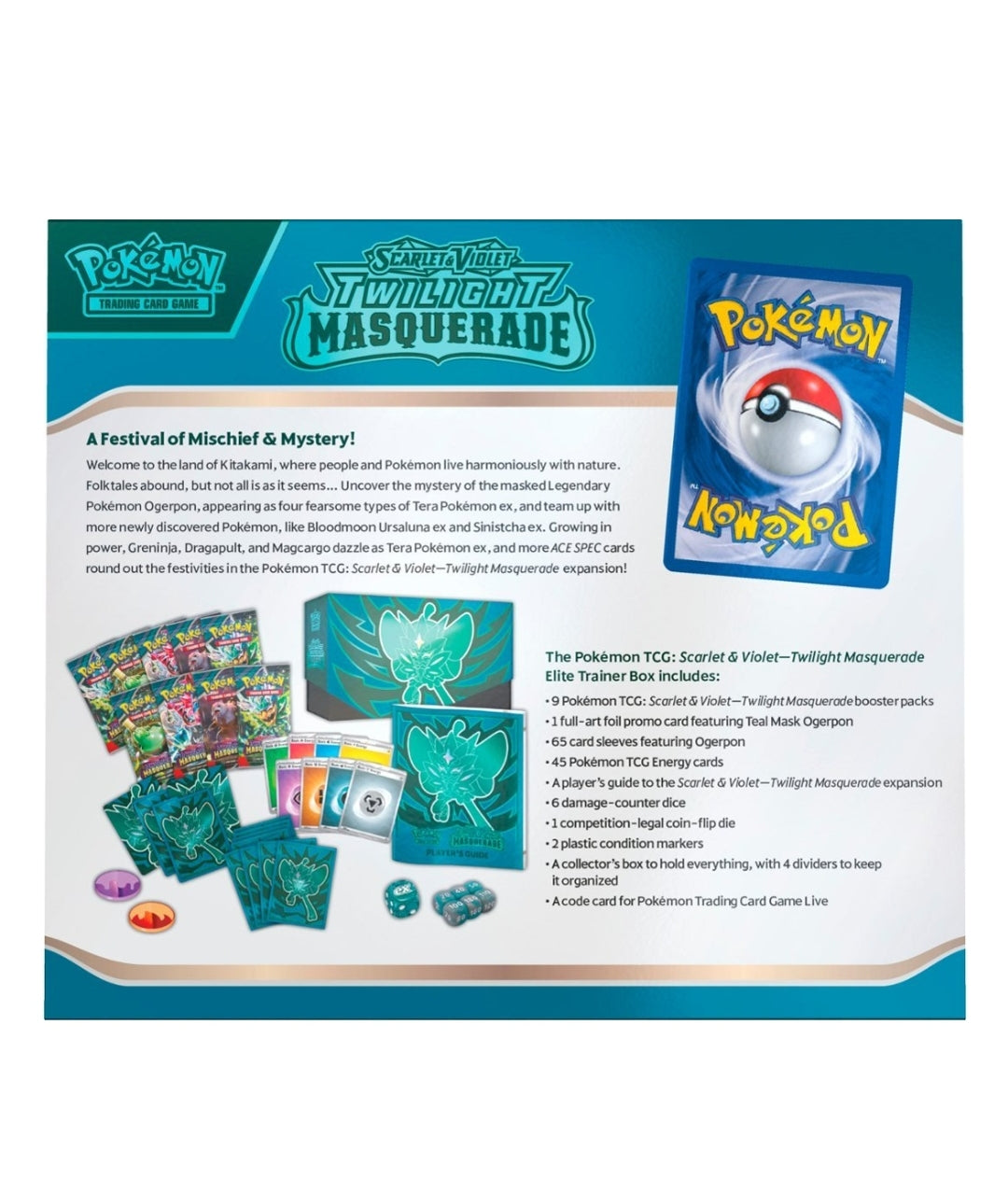 Pokemon: Scarlet & Violet - Twilight Masquerade (Elite Trainer Box)