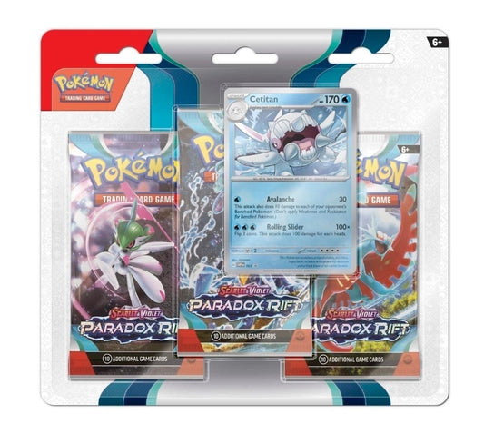 Pokemon: Scarlet & Violet - Paradox Rift 3 Pack Blister Plus Promo