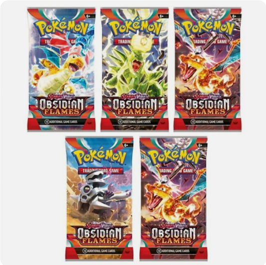 Pokemon: Scarlet & Violet - Obsidian Flames (5-Pack Bundle)